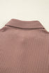 Leopard Sleeve Contrast Chest Pockets Corded Drop Shoulder Shirt Jacket